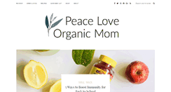 Desktop Screenshot of peaceloveorganicmom.com